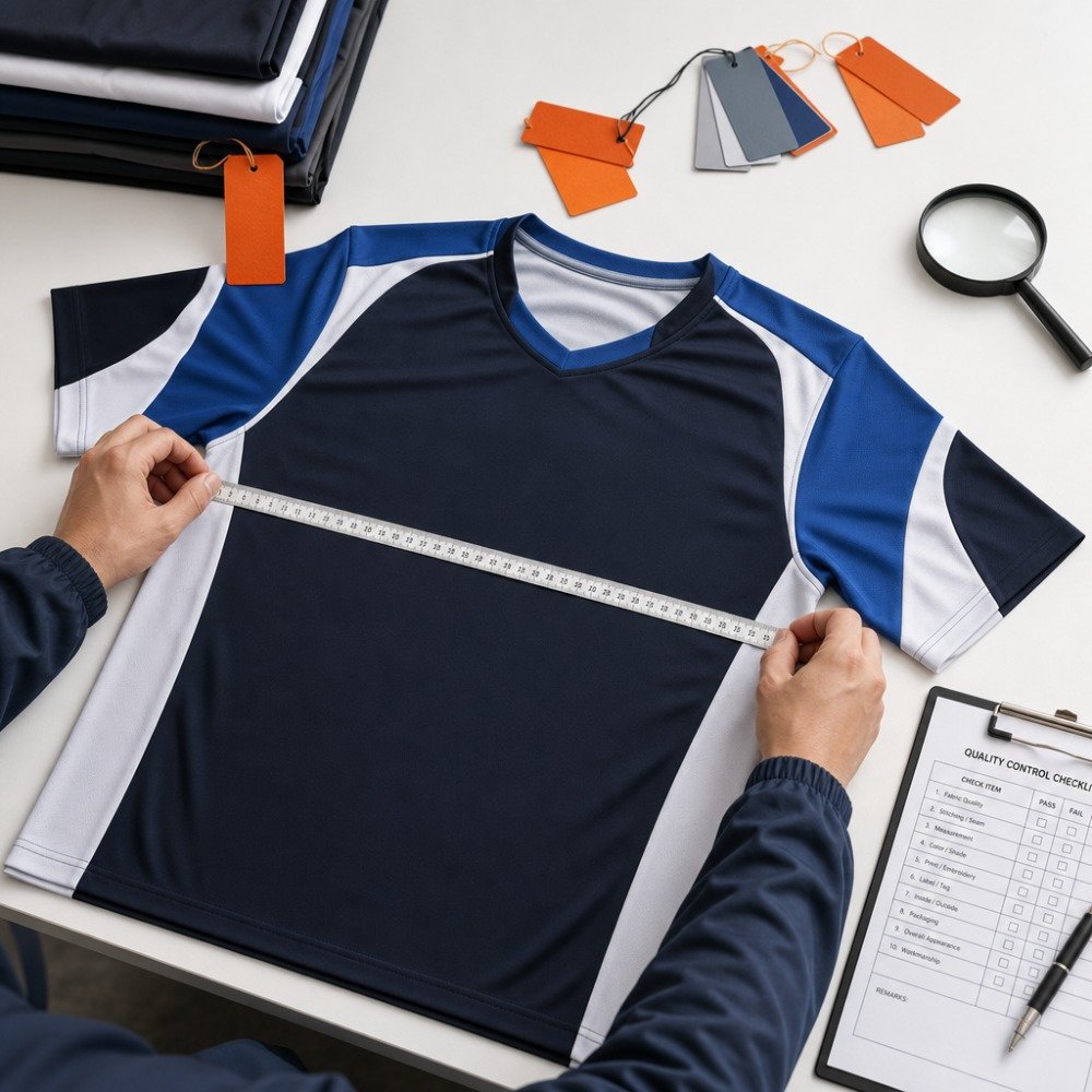 Quality Inspection — manufacturing stage at Zypora Activewear