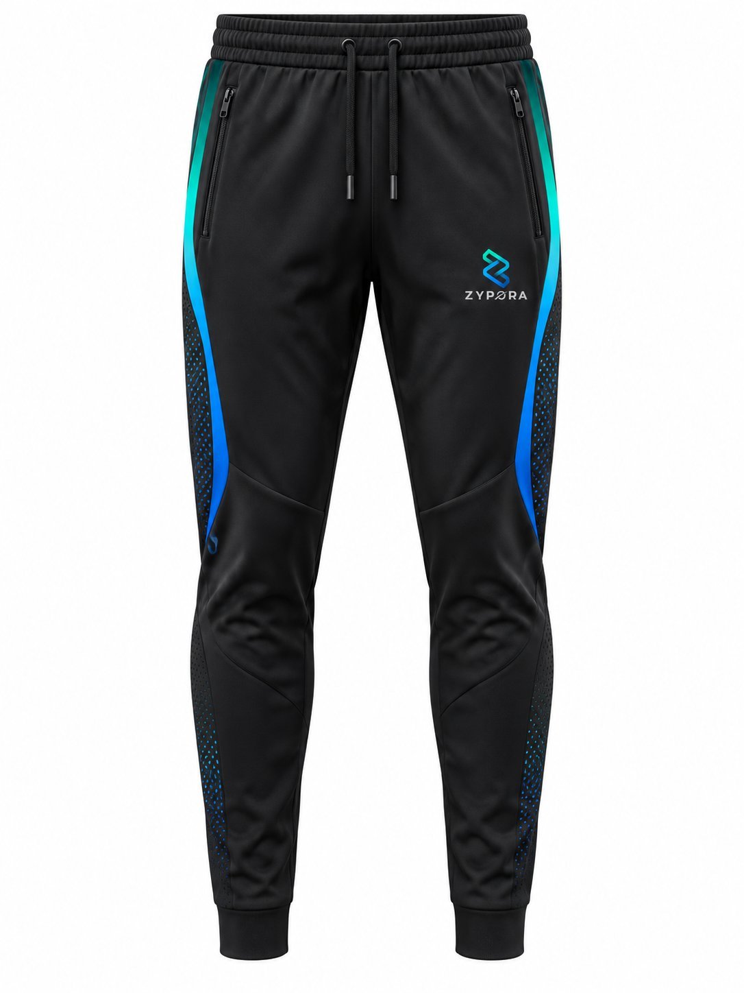 Training Pants — Black / Teal Gradient by Zypora Activewear