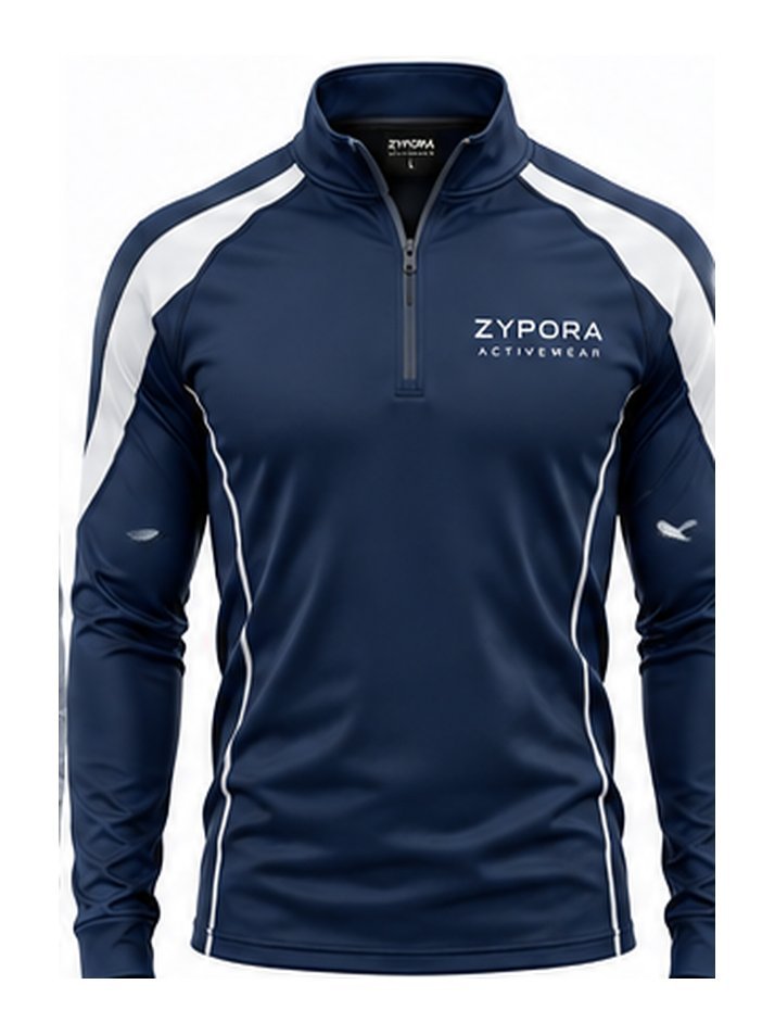 Training Top — Navy / White Accent by Zypora Activewear