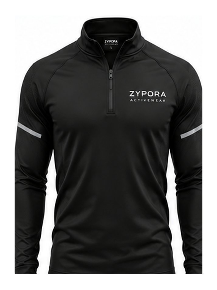 Training Top — Solid Black by Zypora Activewear