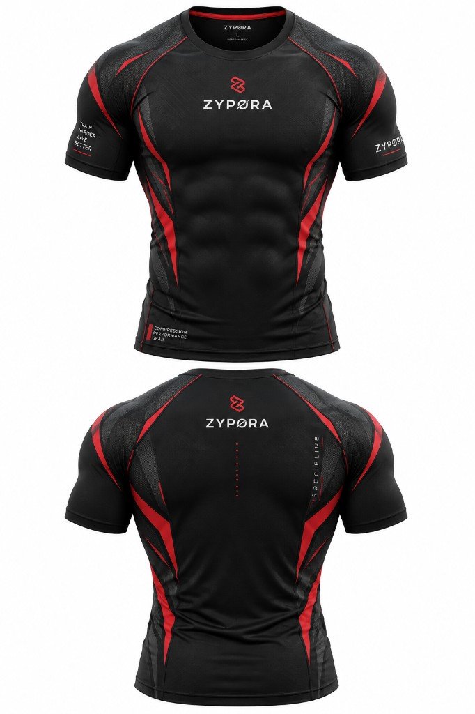 Compression Shirt — Discipline Series by Zypora Activewear