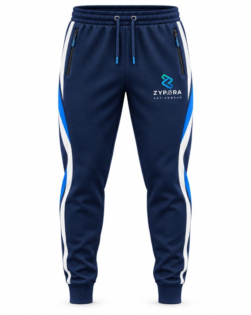 Training Joggers — Navy Speed Stripe by Zypora Activewear